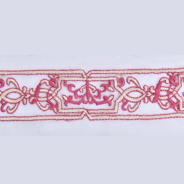 Flower Motif Embroidery Patti Cute Applique Badge Des-204 - ONIEO - #1Best online shopping store in Pakistan