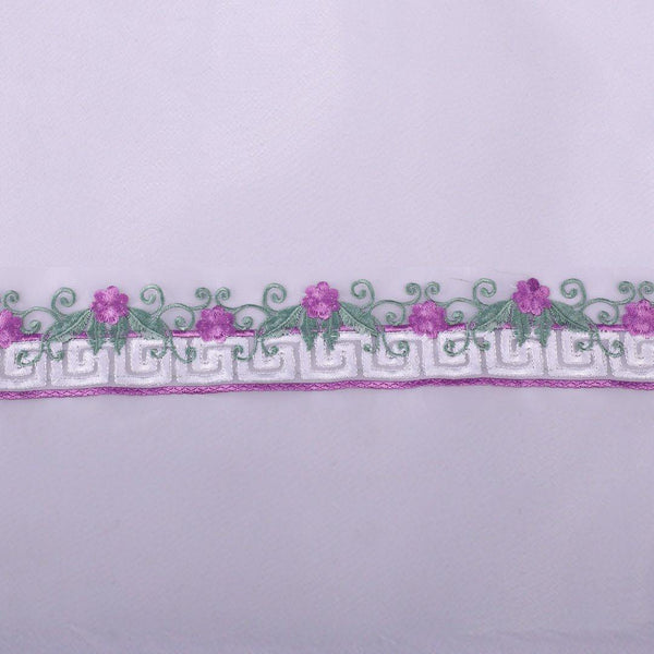 Flower Motif Embroidery Patti Cute Applique Badge Des-207 - ONIEO - #1Best online shopping store in Pakistan