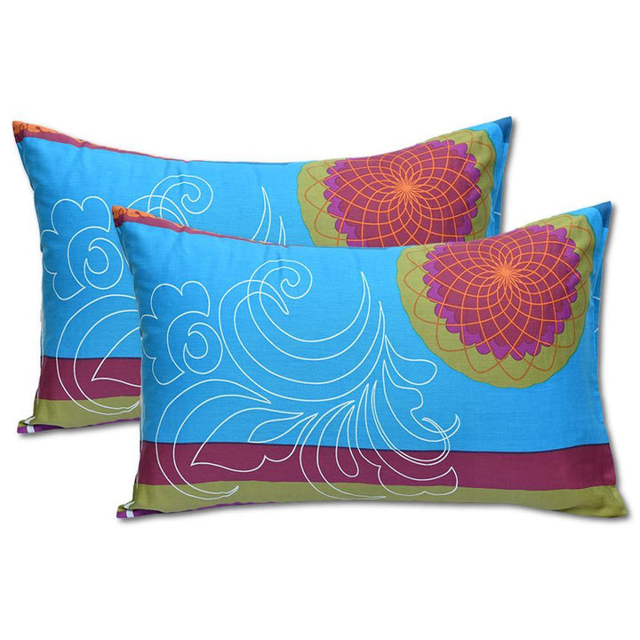 HKB Home Patch Work Printed Pillow Cover Pair - ONIEO - #1Best online shopping store in Pakistan