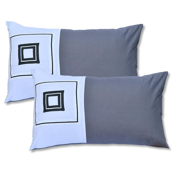 Khas Home Luxury White Matalic Pillow Cover Pair - ONIEO - #1Best online shopping store in Pakistan