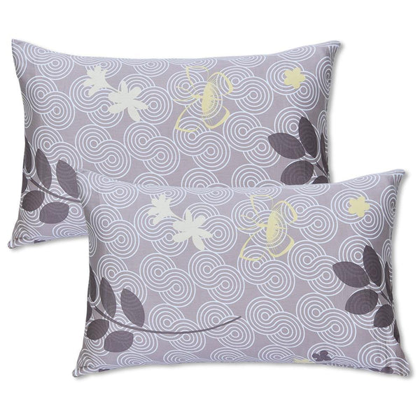 Luxury Home Hibiscus Printed Pillow Cover Pair Pillow Covers SLEEP DOWN 