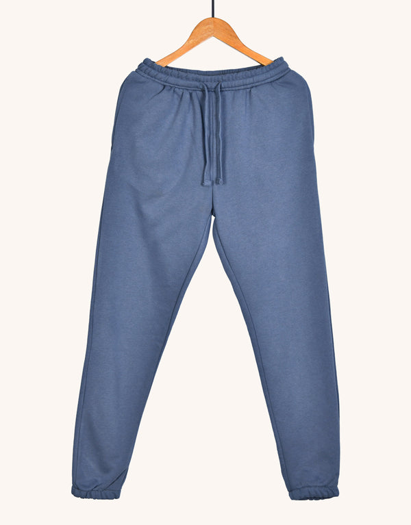 Woman's  Plain Basic Fleece Trouser-Blue