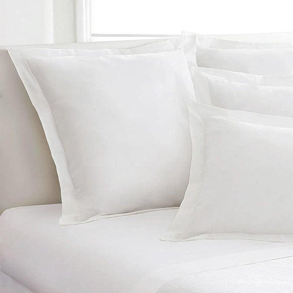 PNJ Home Euro Sham Covers Dyed White Color Euro Sham Cushion Cover SLEEP WORLD
