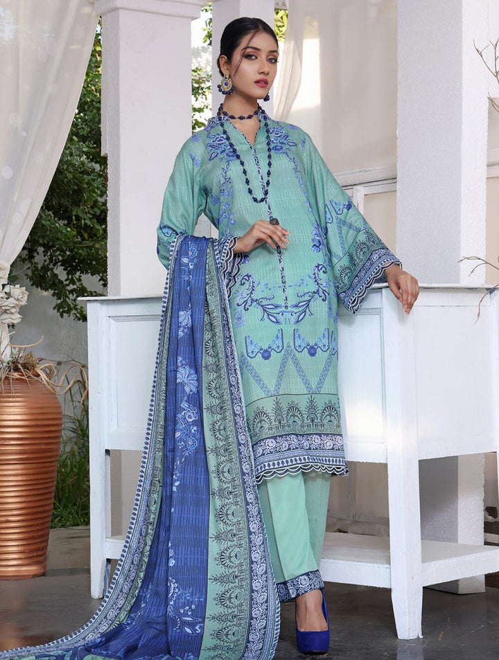 Printed Linen Suit with Printed Dupatta KTE-1640 Dresses KHAS STORES 