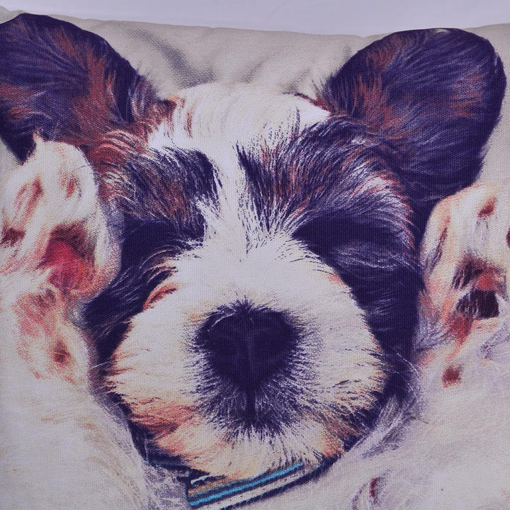 Puppy Printed Filled Cushion