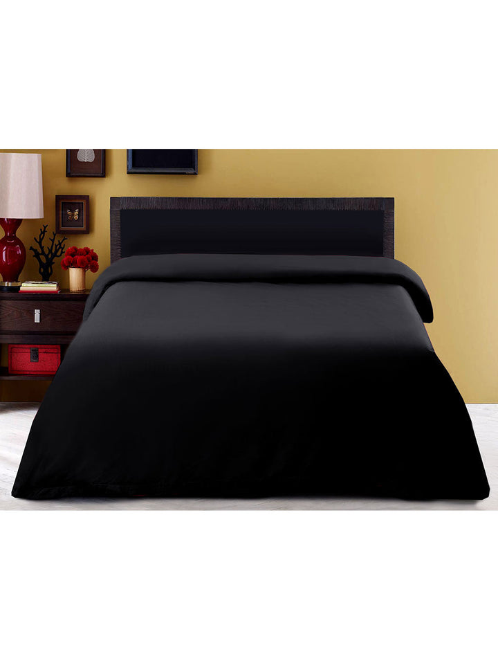 Quilt Cover Dyed Queen Black Hotel Bedding HOMBEDPIE 