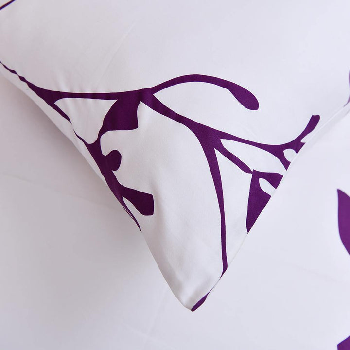 SDH Reflection Purple Digital Printed Bed Sheet Single Bed Sheet SLEEP DOWN 