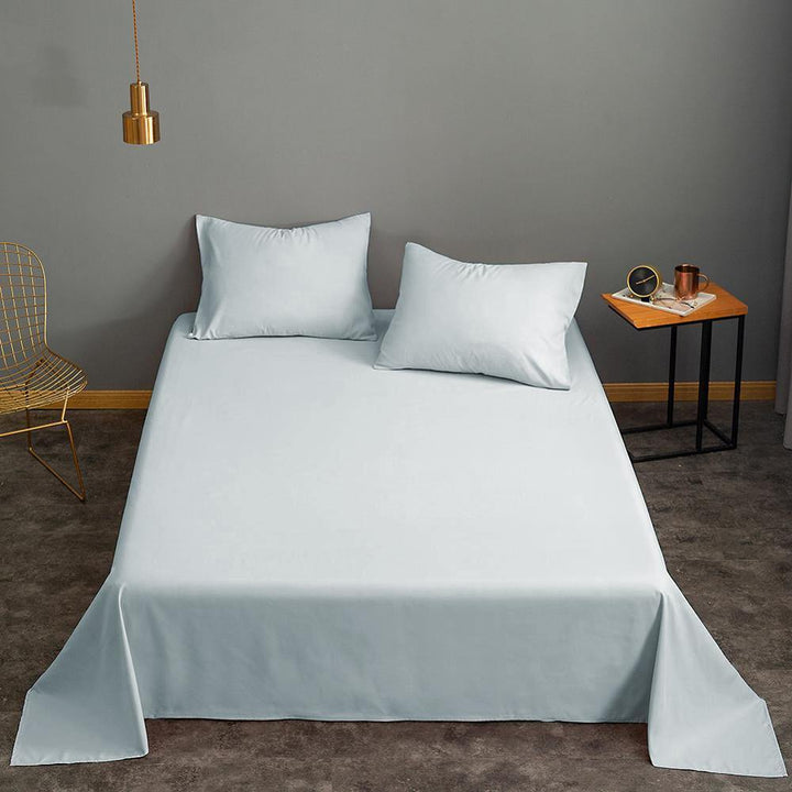 SPD Home Thistle Plain Dyed Flat Sheet Queen Bed Sheet SLEEP DOWN Slate Grey 