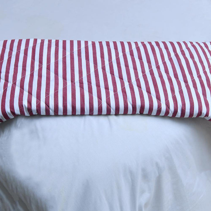 SPW Home Stripes Printed Quilted Bed Spread Bedspread SLEEP DOWN