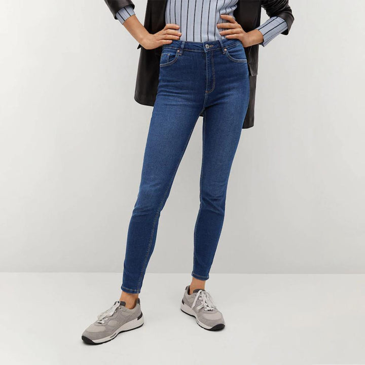Women's Sublevel Hickory Slim Fit Denim Jeans Women Jean Sadaqat Textile Dark Blue 24 30
